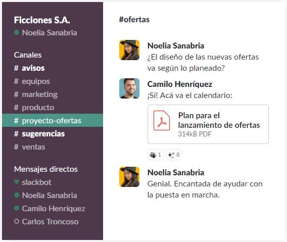 red social corporativa slack